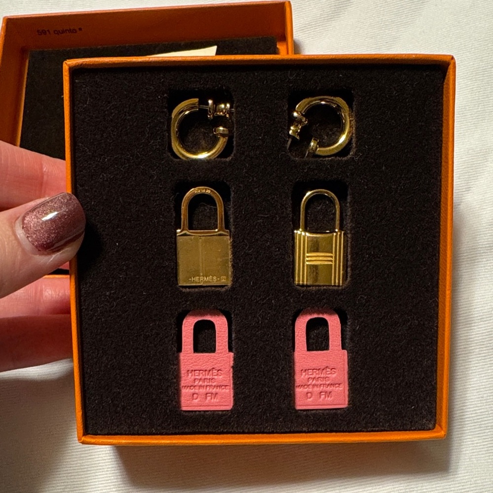 Authentic Hermes earrings NIB